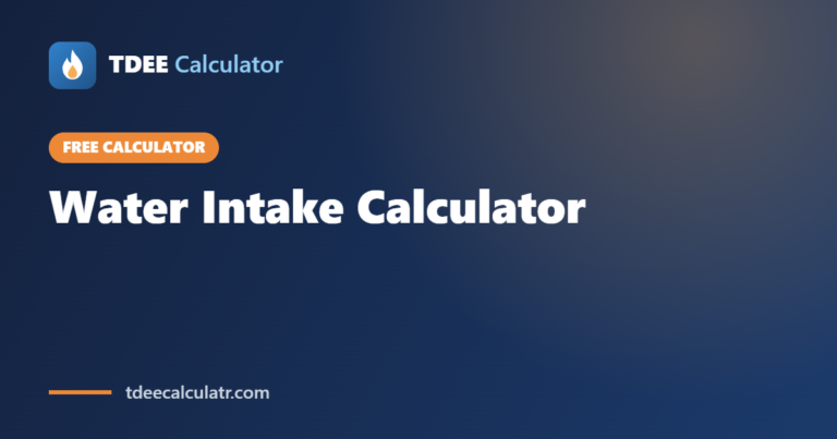 Water Intake Calculator
